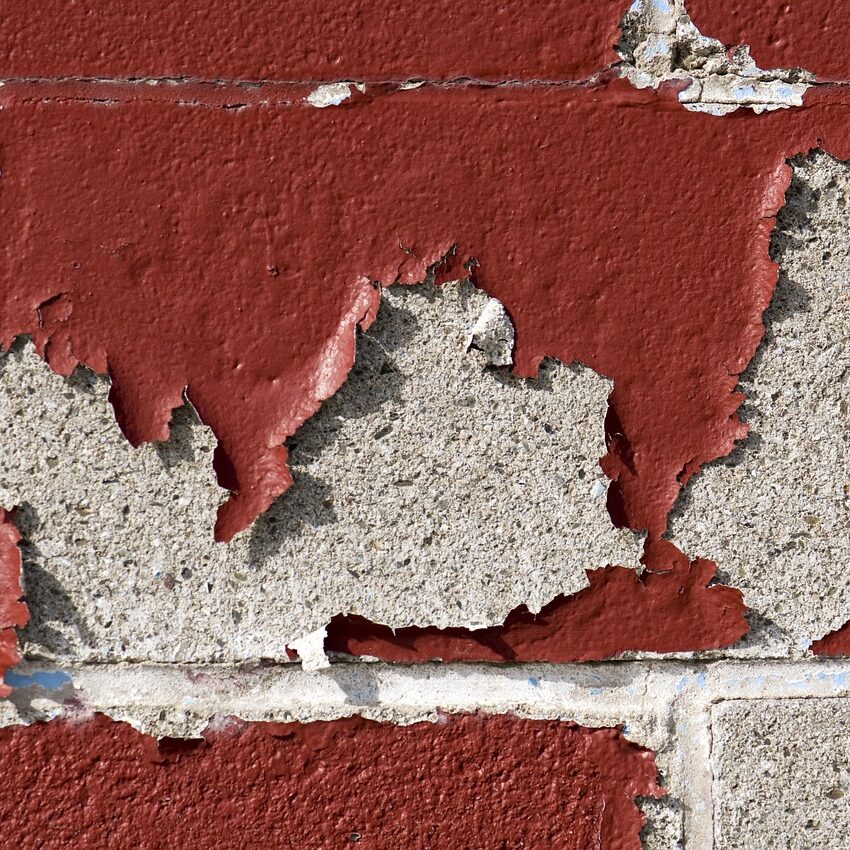 Paint peeling off wall