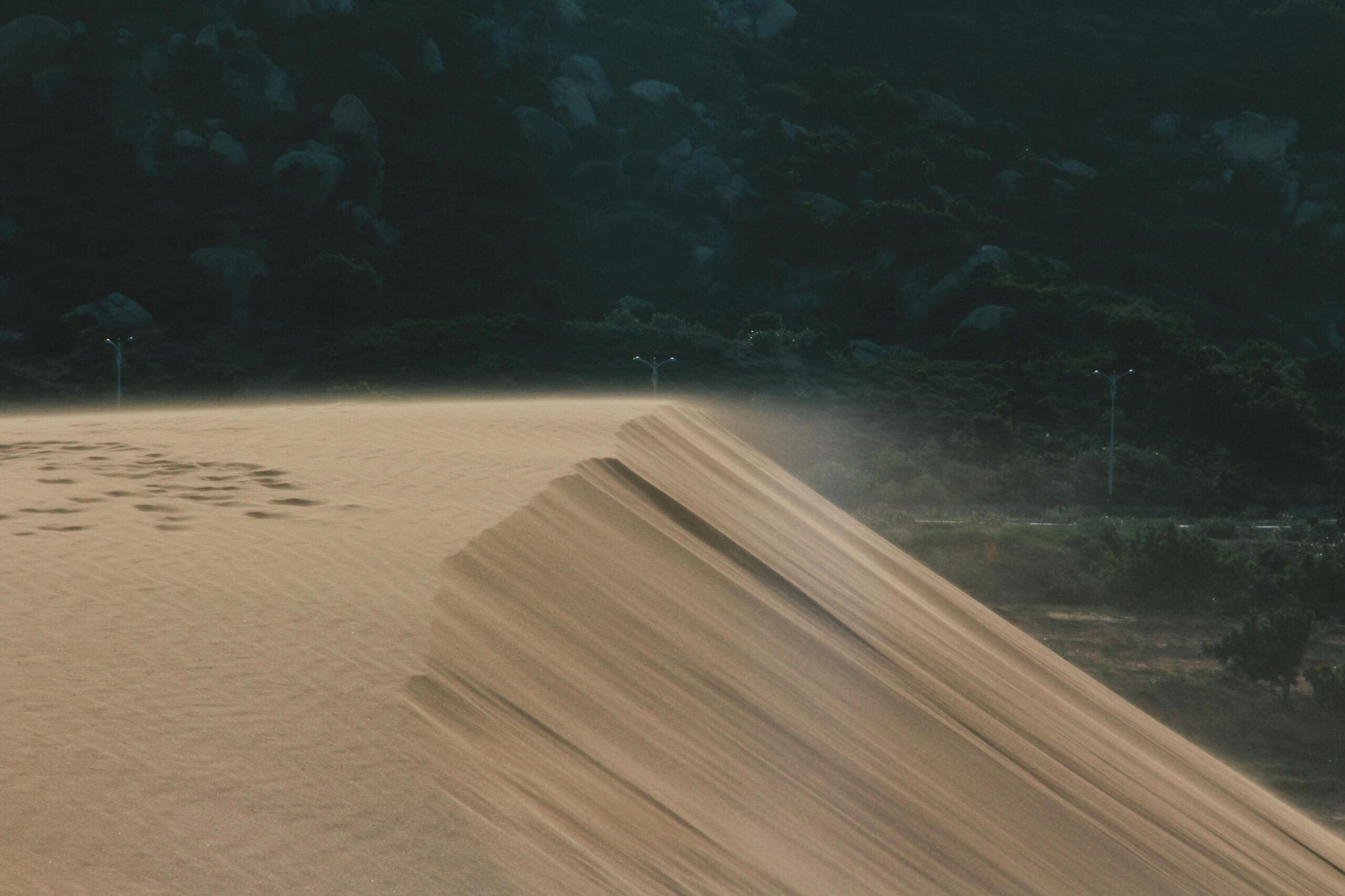 dust from sand